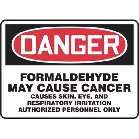 Accuform OSHA DANGER SAFETY SIGN FORMALDEHYD MCAW182XV MCAW182XV